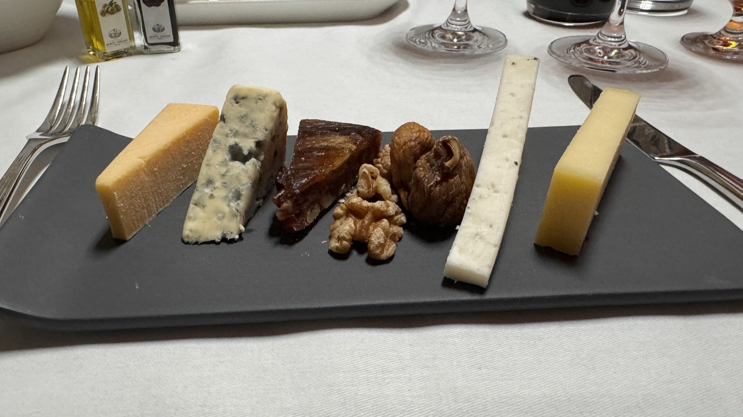 Emirates First class cheese plate 