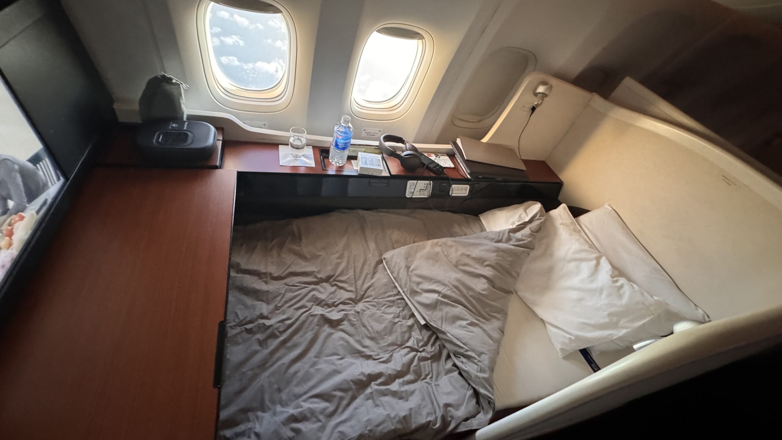 Japan Airlines First Class bed