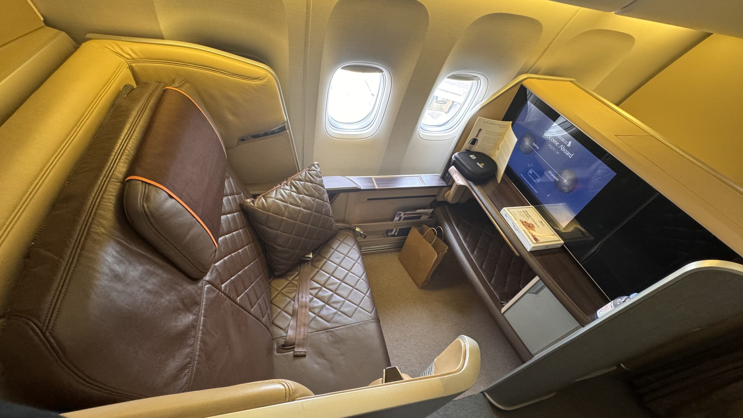 Singapore Airlines B-777 First Class Seat