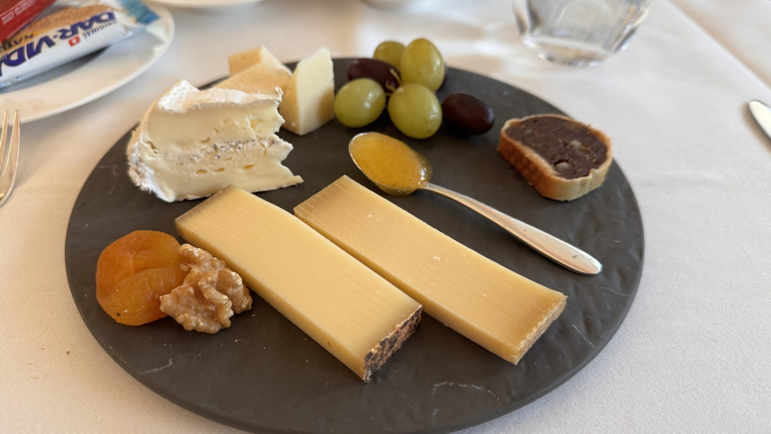 Swiss First Class cheese plate